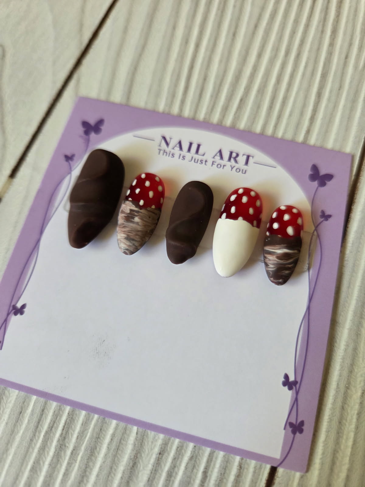 Chocolate covered strawberry nails!!