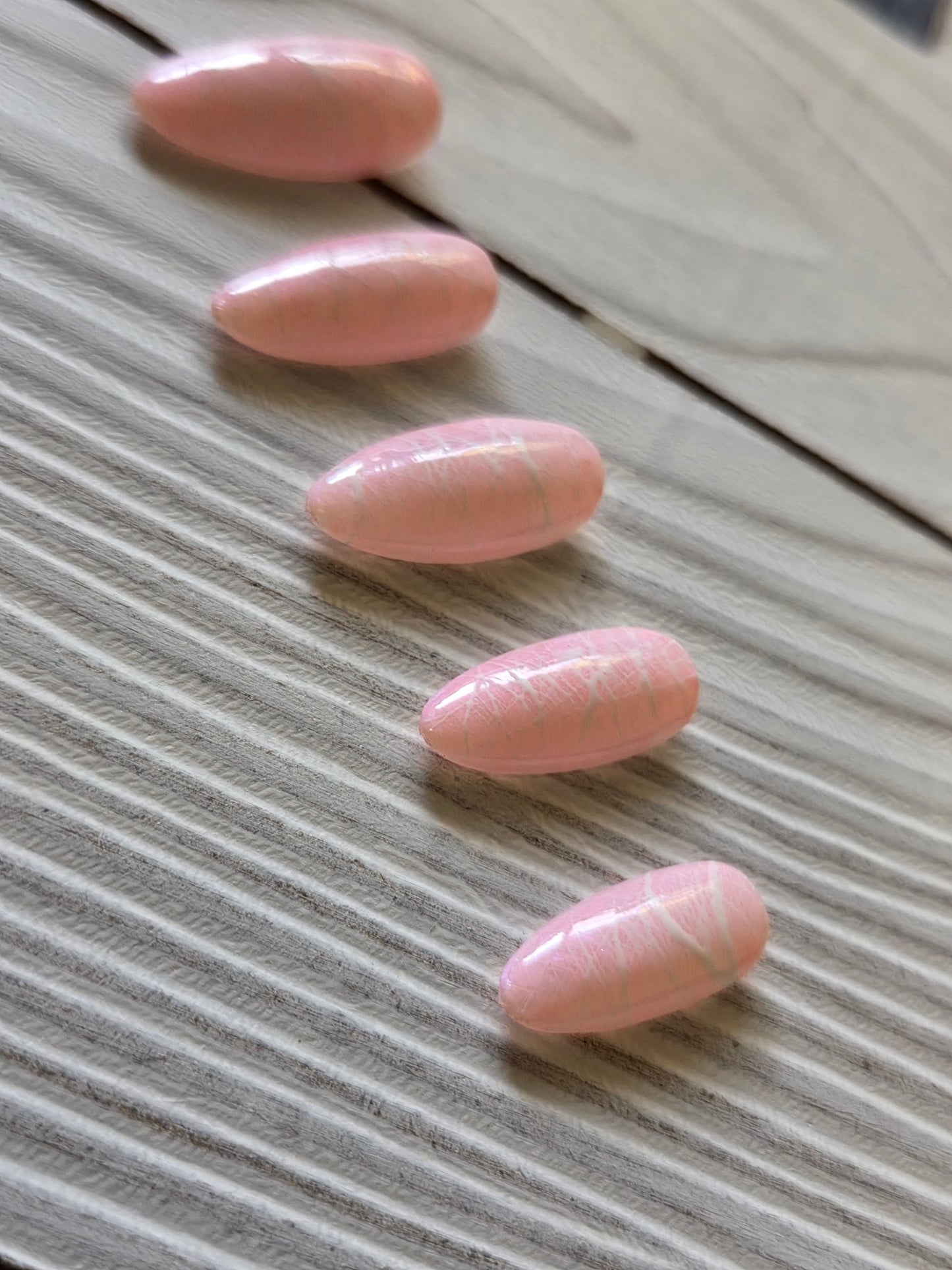 Pink cotton candy nails